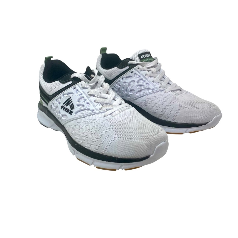 Reebok RBX Live Life Active Running Shoes Men’s Size 12 White Black & Green NWOB